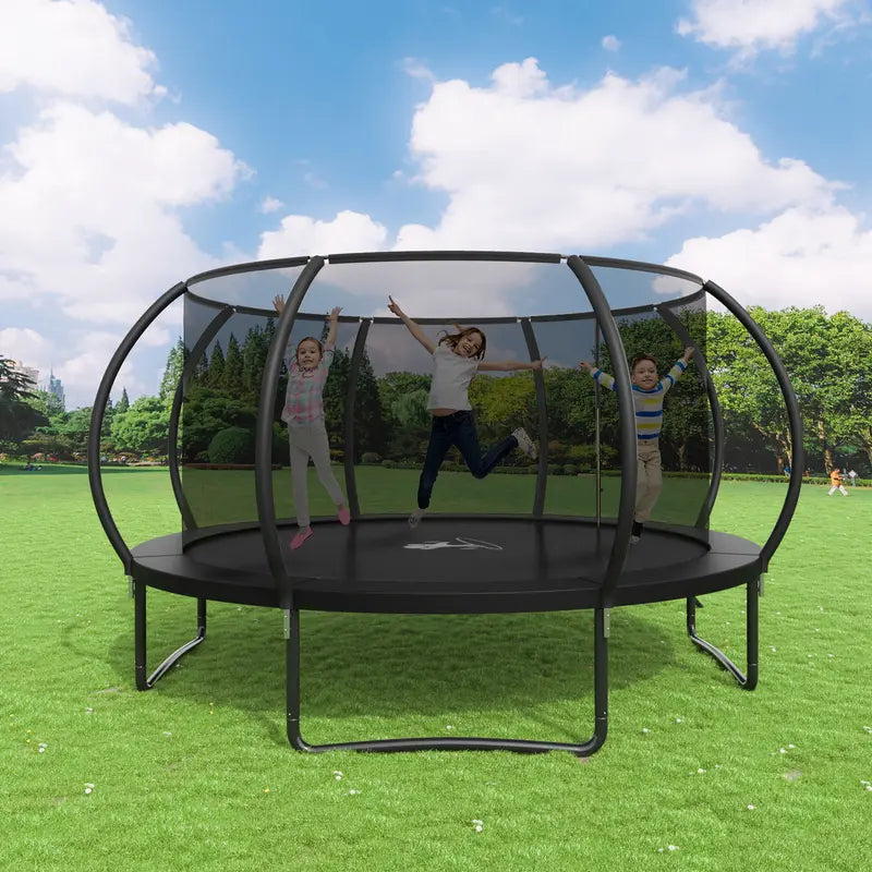 4.3 m Family Trampoline with Safety Net & Ladder
