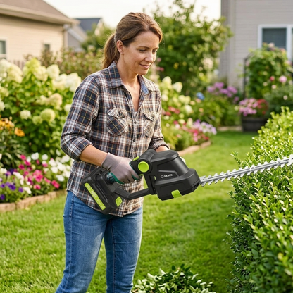 Cordless 2-in-1 Hedge Trimmer & Grass Shear – 2 Batteries