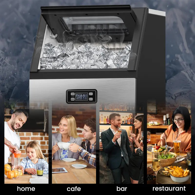 Commercial Ice Maker Machine – 45 kg/Day, Stainless Steel