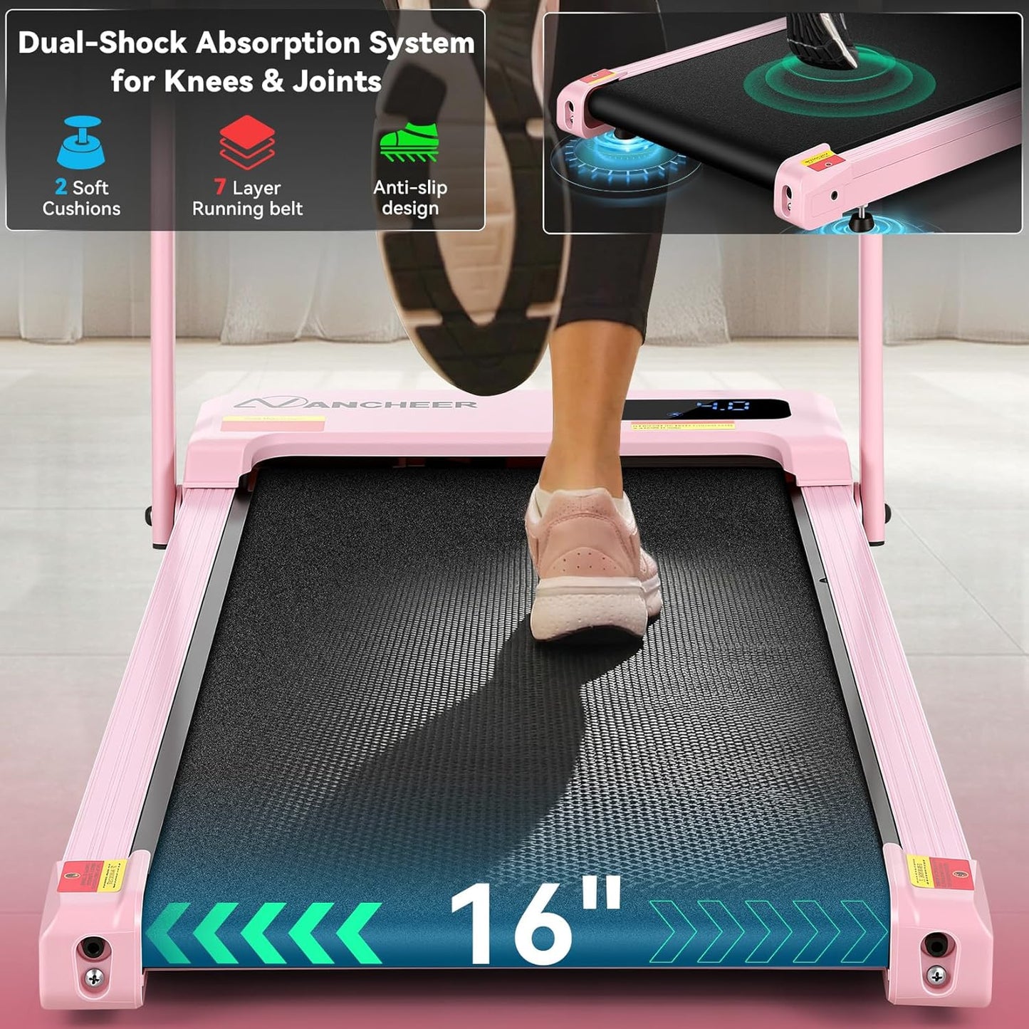 Foldable Walking Pad Treadmill