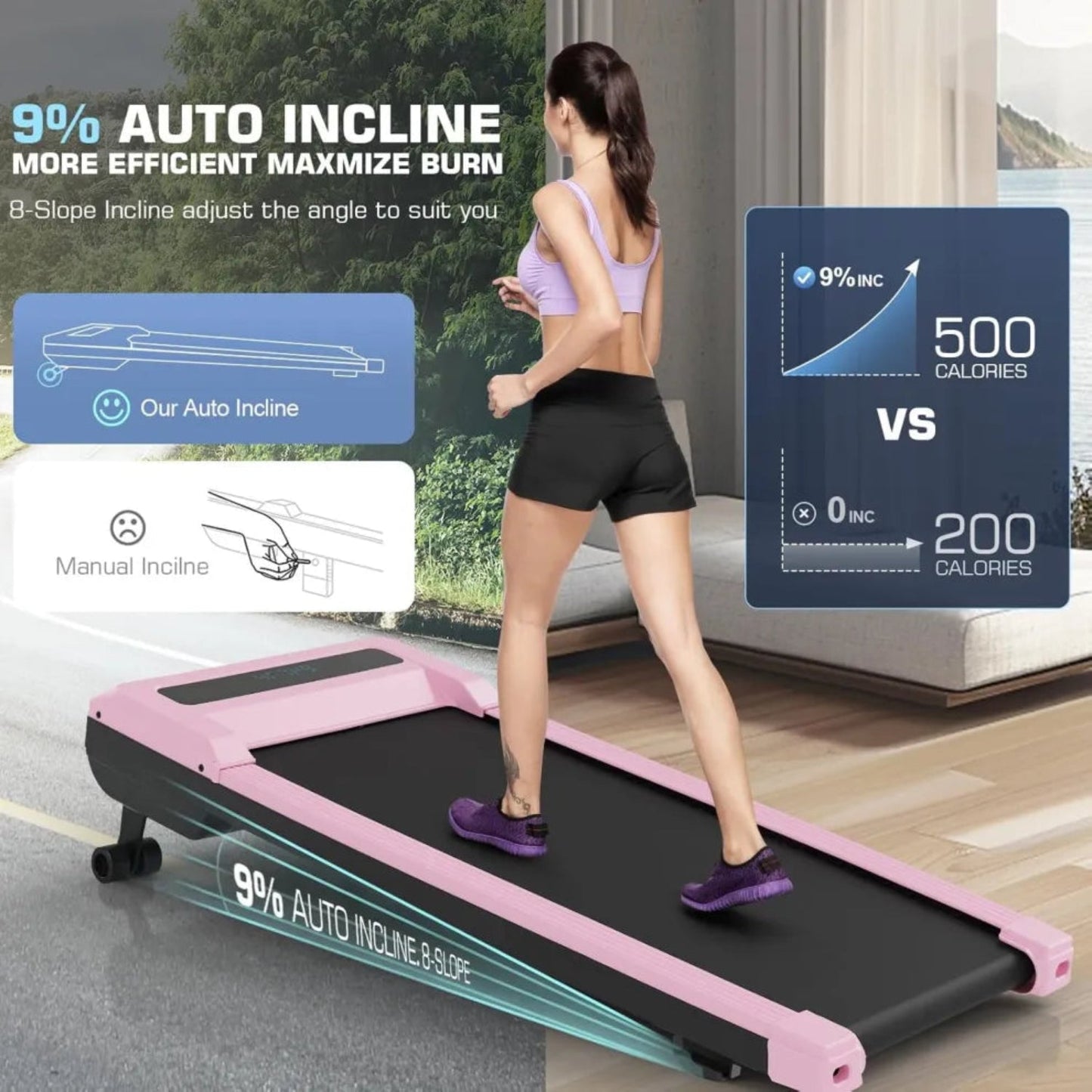 Foldable Walking Pad Treadmill
