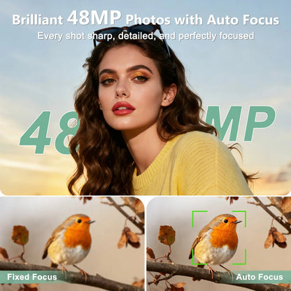 4K Digital Camera – 48MP, Compact Vlogging Camera