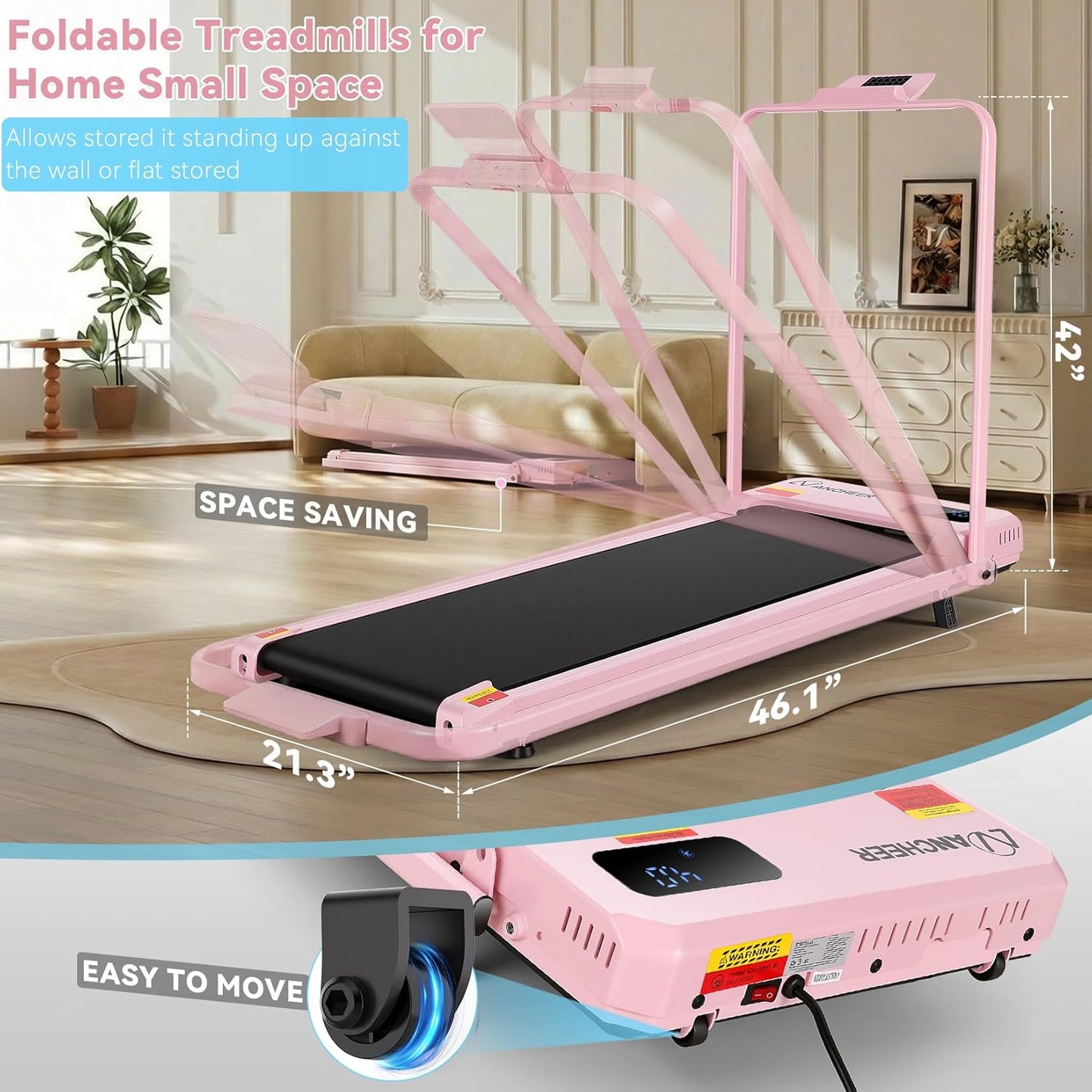 Foldable Walking Pad Treadmill