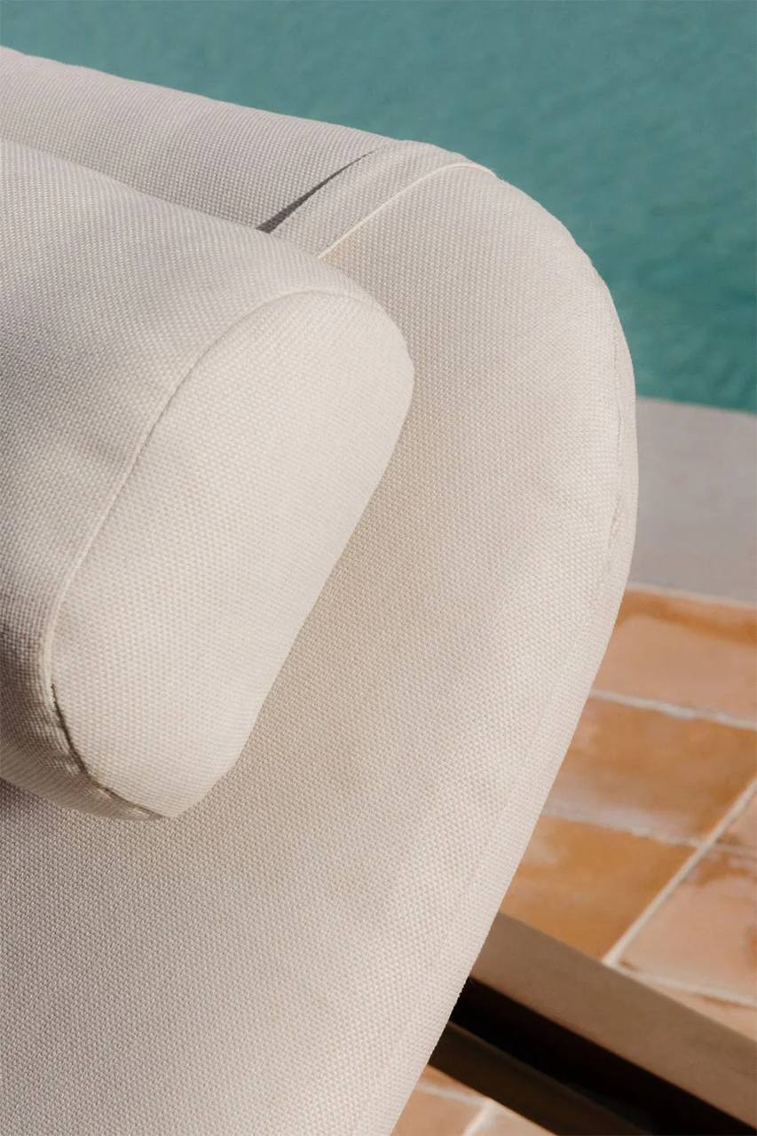 Premium Adjustable Wooden Sun Lounger – Cushion Included