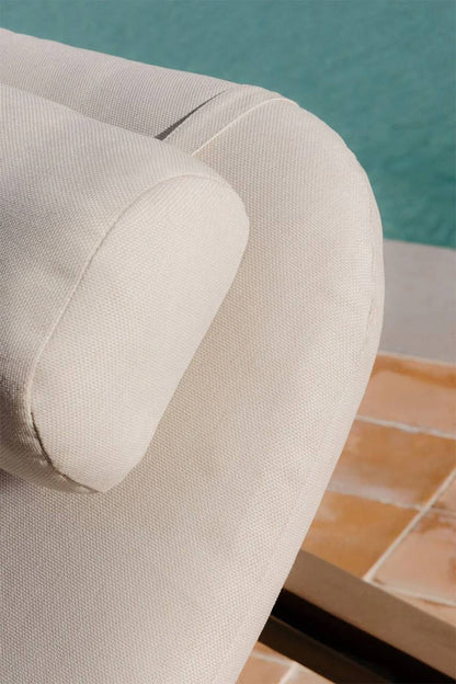 Premium Adjustable Wooden Sun Lounger – Cushion Included