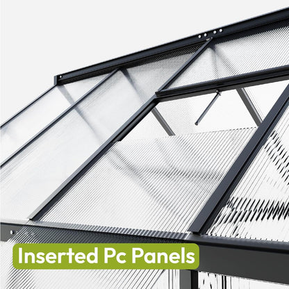 Walk-In Polycarbonate Greenhouse – 1.8 × 2.1 m