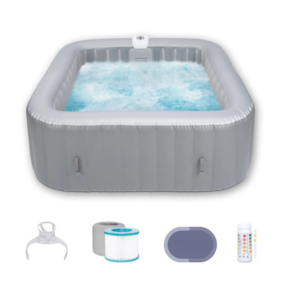 Inflatable Hot Tub Spa – 4–6 People, 130 Bubble Jets
