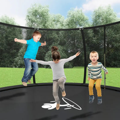4.3 m Family Trampoline with Safety Net & Ladder