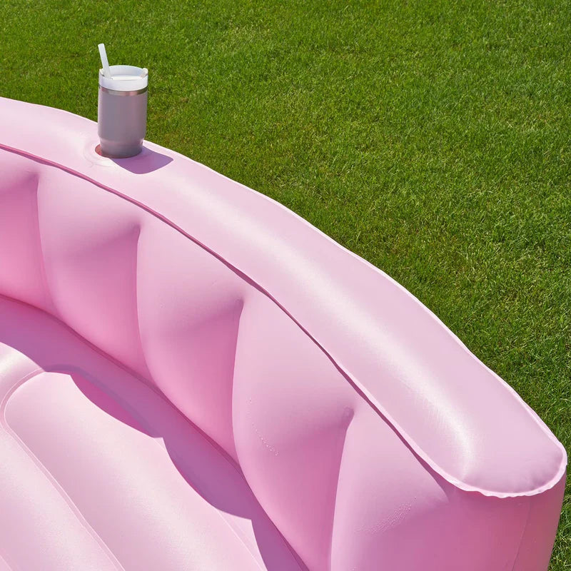 Inflatable Lounge Pool with Built-In Sofa & Coolers