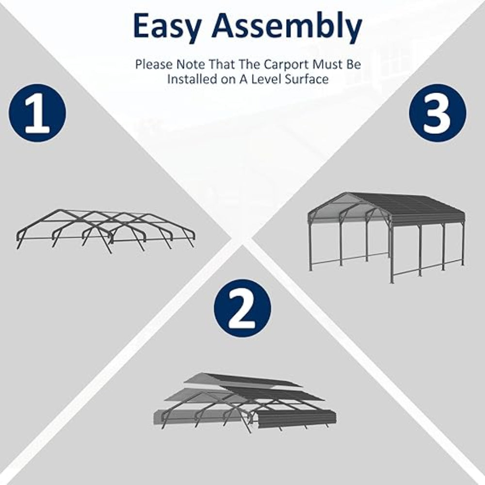 3.6 × 6 m Heavy-Duty Carport Canopy