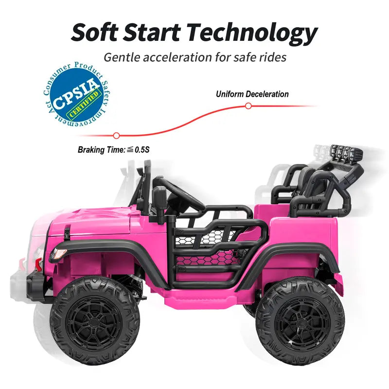24V Kids Ride-On Truck with Remote Control