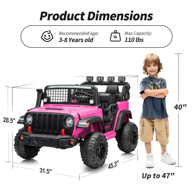 24V Kids Ride-On Truck with Remote Control