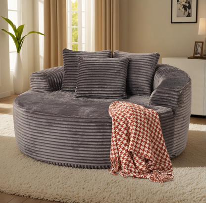 Oversized Round Cloud Foam Lounge Chair