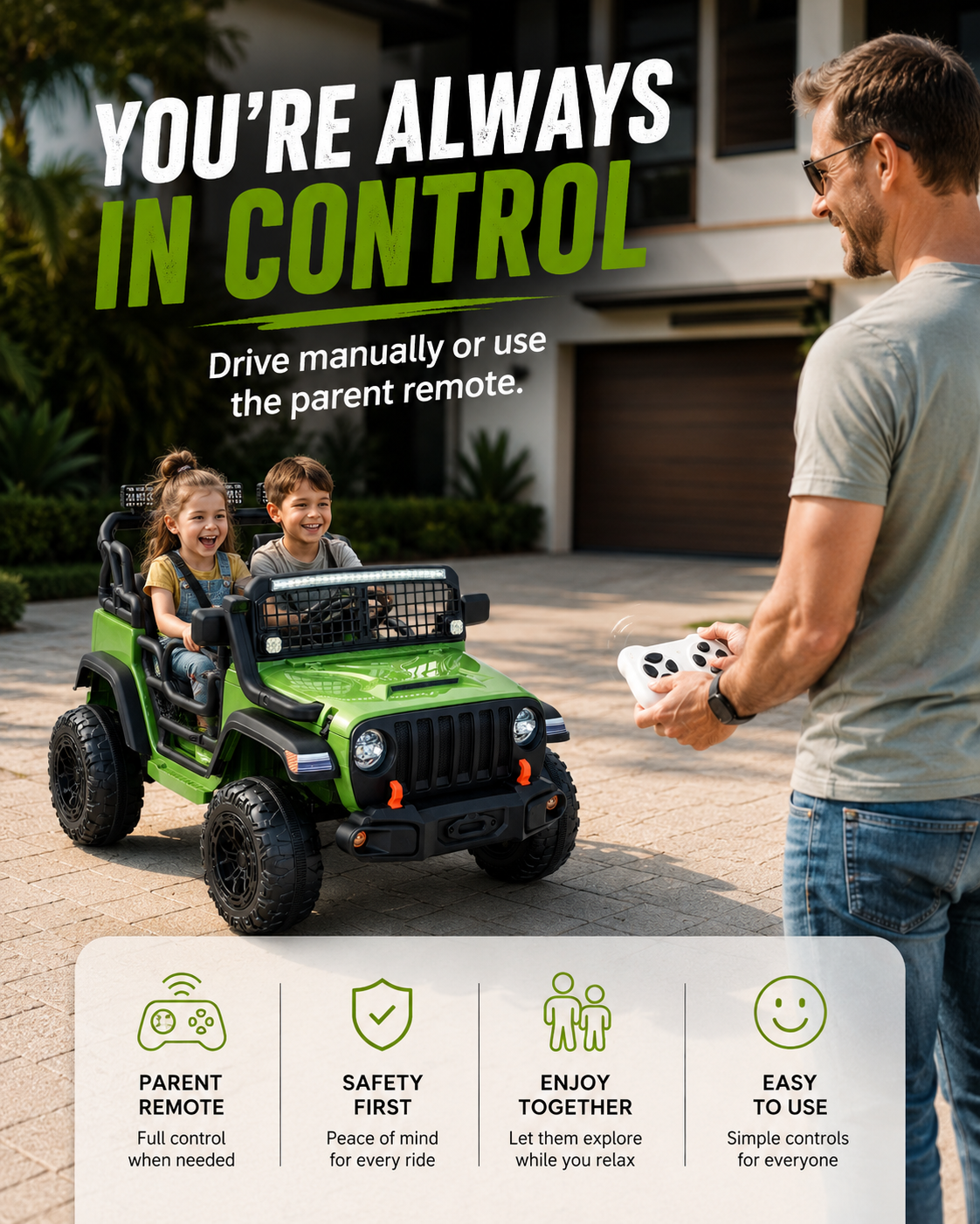 24V Kids Ride-On Truck with Remote Control